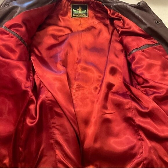 🦄RARE 70s Vintage Pierre Desmarais VOYAGEUR Genuine Brown Leather Jacket - Picture 8 of 13